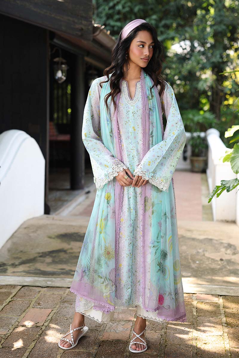 Qalamkar | Q Prints 26 | AX-07 (A) XEINA - by Libasekhas UK - Registered Vendor of : Qalamkar - 100% Original Designer Dress