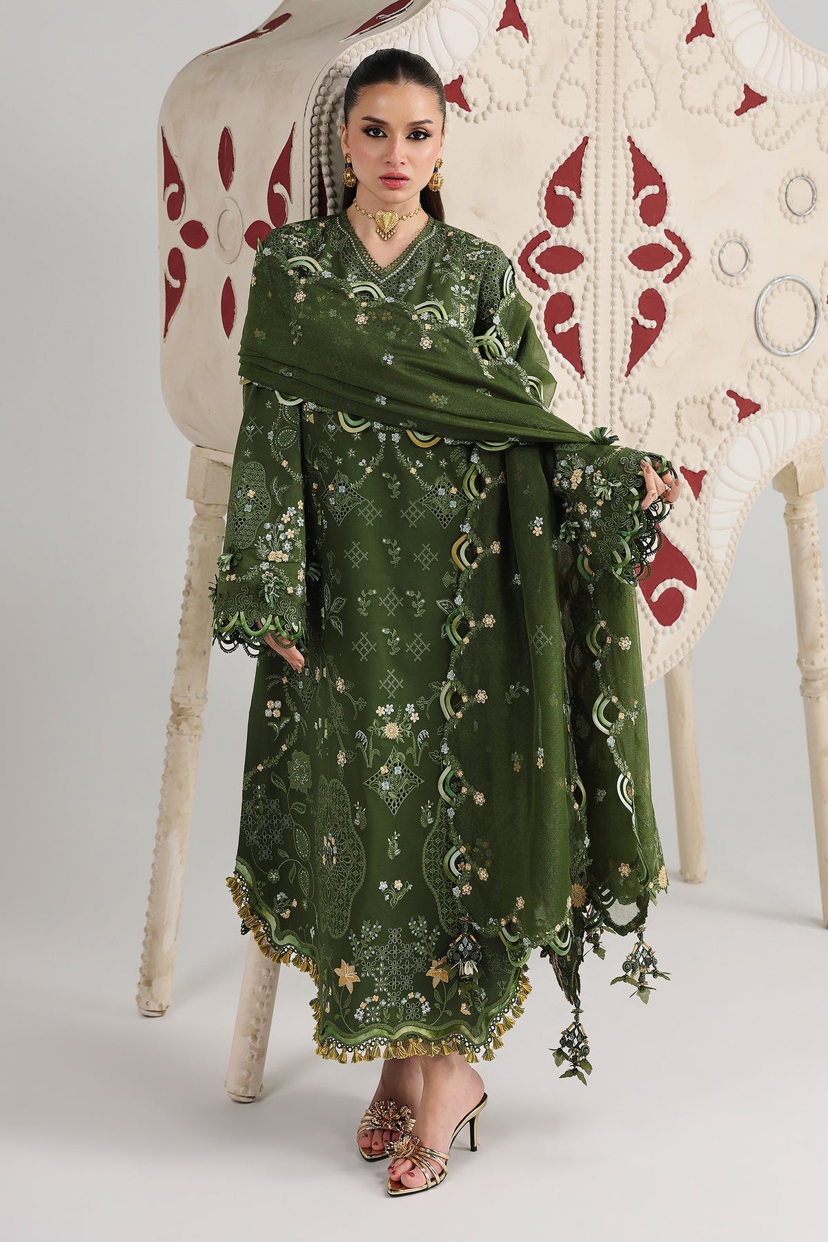 Qalamkar | Festive Lawn 26 |QFL-09 VESTA - by Libasekhas UK - Registered Vendor of : Qalamkar - 100% Original Designer Dress