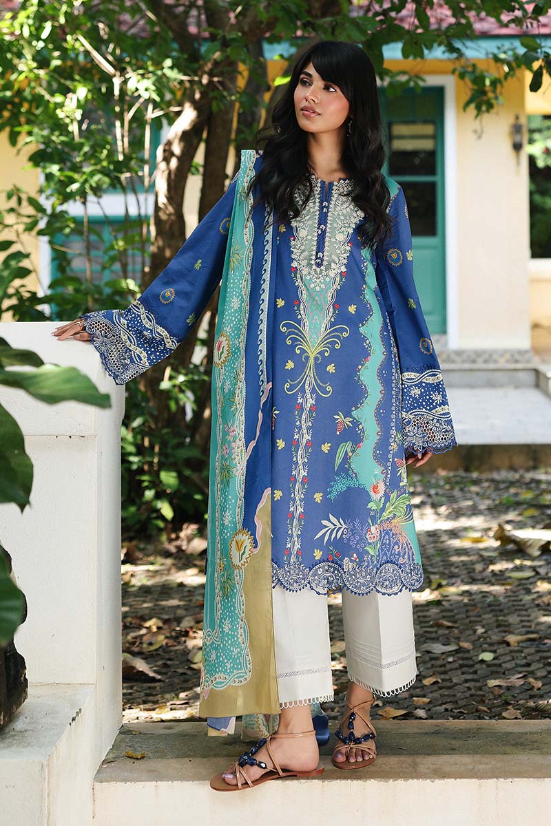 Qalamkar | Q Prints 26 | AX-10 (B) VIONA - by Libasekhas UK - Registered Vendor of : Qalamkar - 100% Original Designer Dress