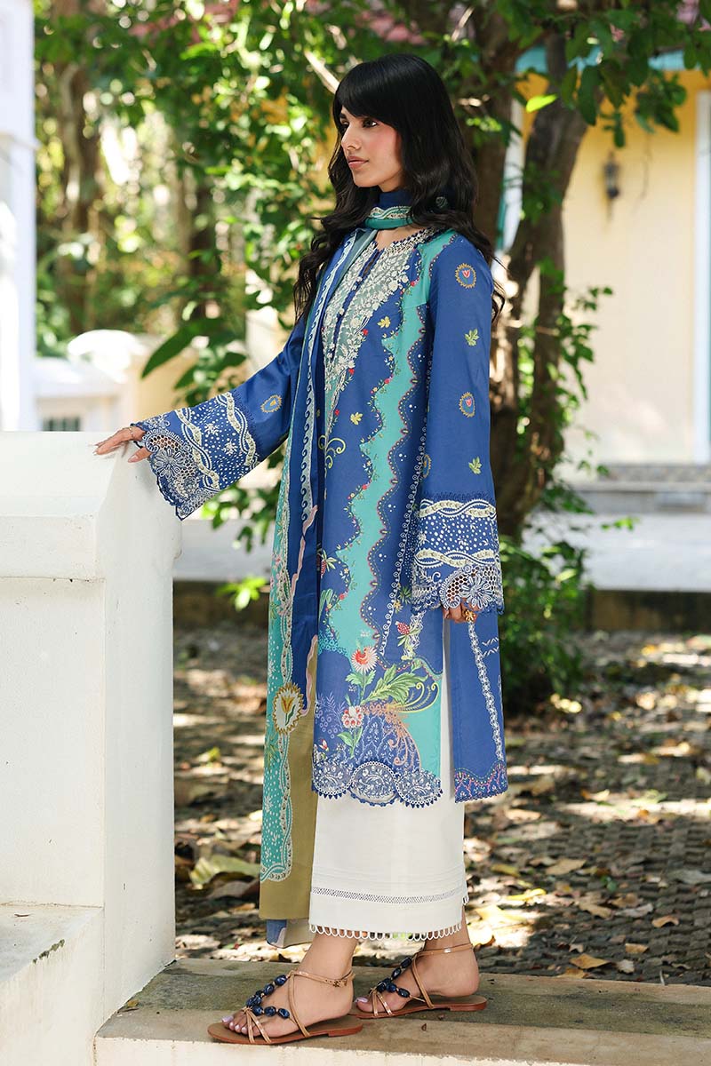 Qalamkar | Q Prints 26 | AX-10 (B) VIONA - by Libasekhas UK - Registered Vendor of : Qalamkar - 100% Original Designer Dress