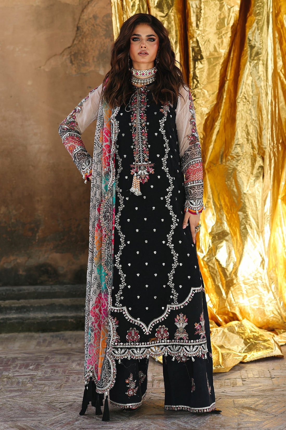 Charizma | Vasal Chiffon 25 | VSL25-24 C - by Libasekhas UK - Registered Vendor of : Charizma - 100% Original Designer Dress