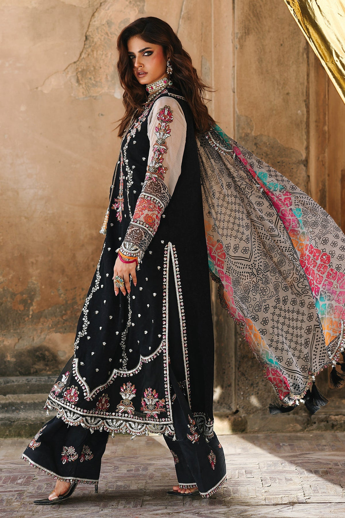 Charizma | Vasal Chiffon 25 | VSL25-24 C - by Libasekhas UK - Registered Vendor of : Charizma - 100% Original Designer Dress