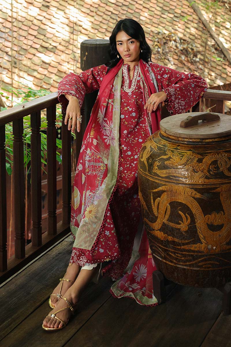 Qalamkar | Q Prints 26 | AX-07 (B) LENA - by Libasekhas UK - Registered Vendor of : Qalamkar - 100% Original Designer Dress