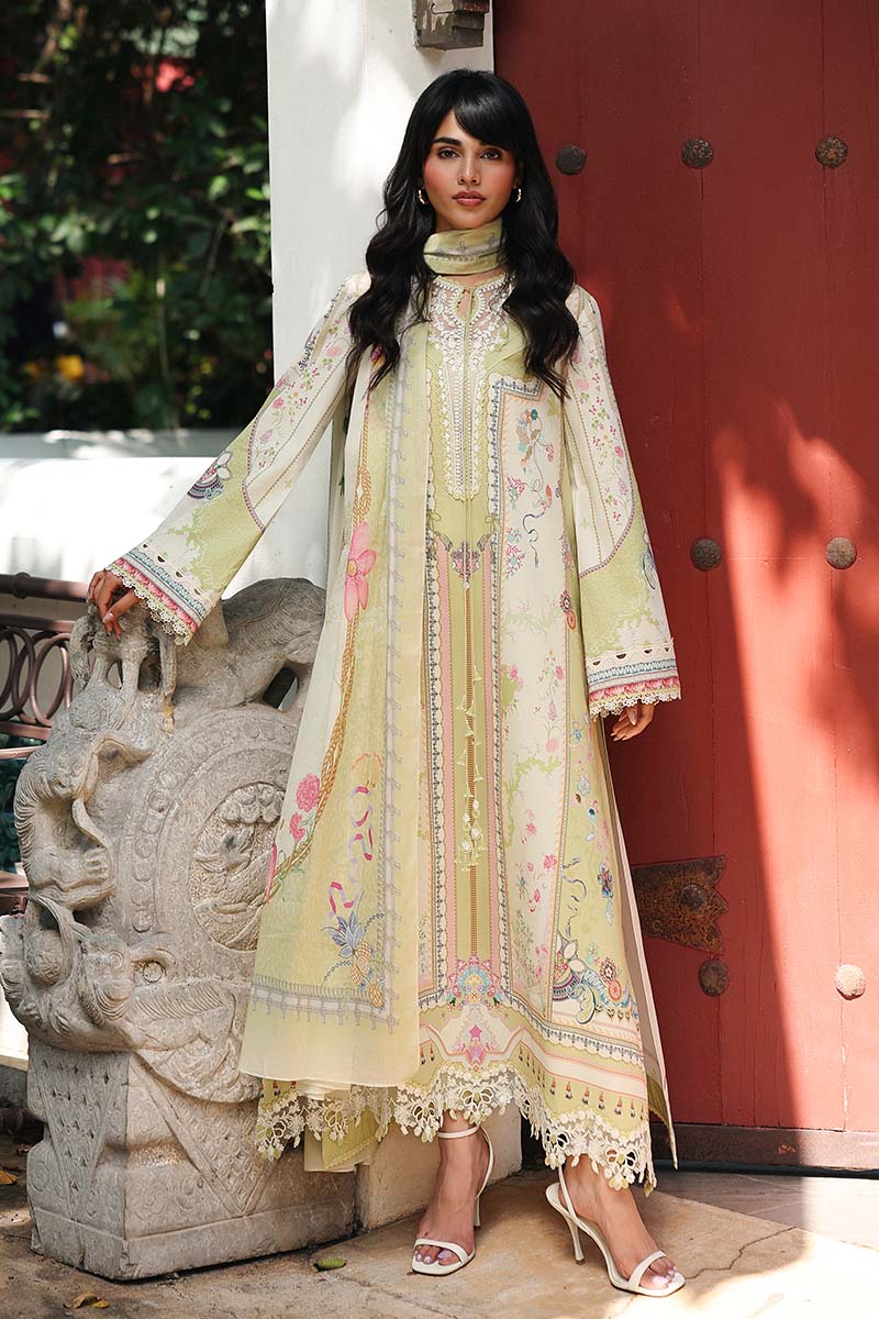 Qalamkar | Q Prints 26 | AX-06 (B) VAILA - by Libasekhas UK - Registered Vendor of : Qalamkar - 100% Original Designer Dress
