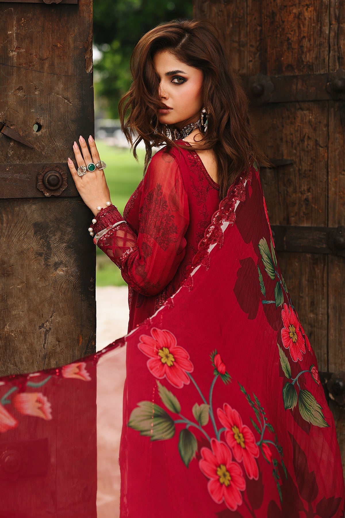 Charizma | Vasal Chiffon 25 | VSL25-25 G - by Libasekhas UK - Registered Vendor of : Charizma - 100% Original Designer Dress