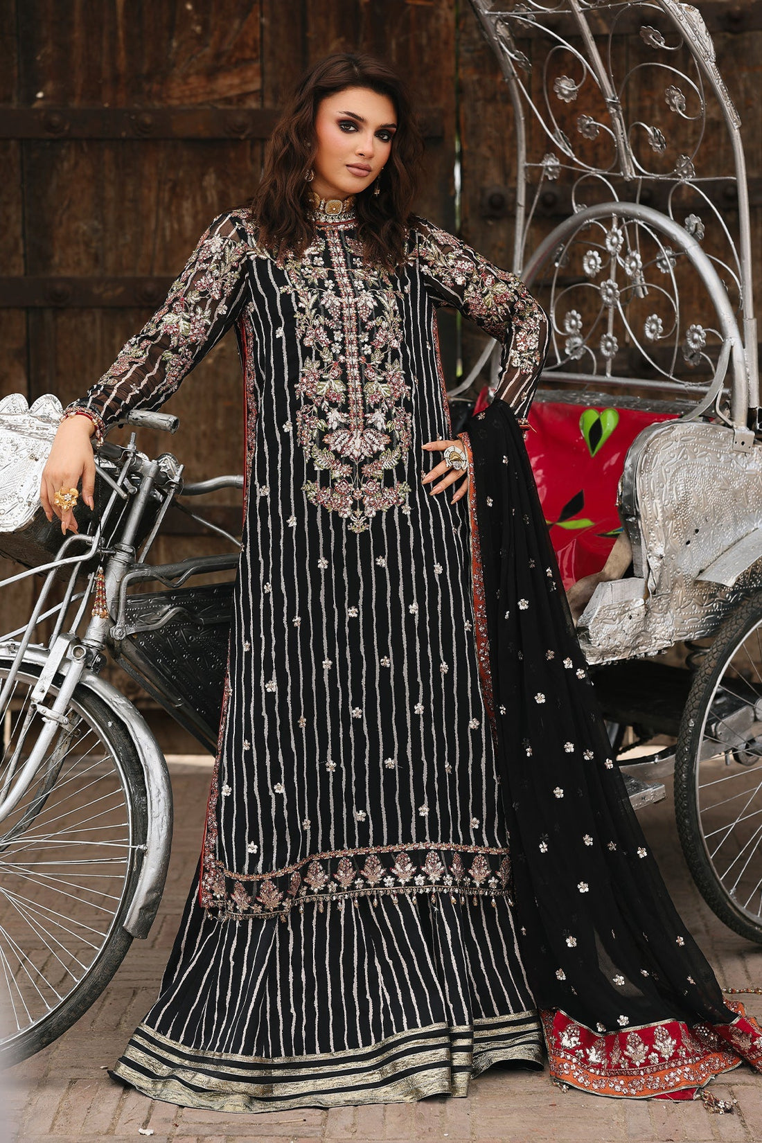 Charizma | Vasal Chiffon 25 | VSL25-26 F - by Libasekhas UK - Registered Vendor of : Charizma - 100% Original Designer Dress
