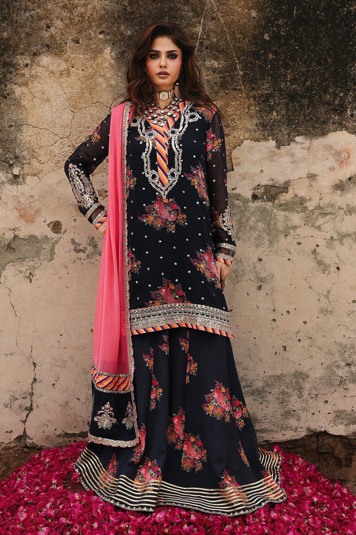 Charizma | Vasal Chiffon 25 | VSL25-29 B - by Libasekhas UK - Registered Vendor of : Charizma - 100% Original Designer Dress