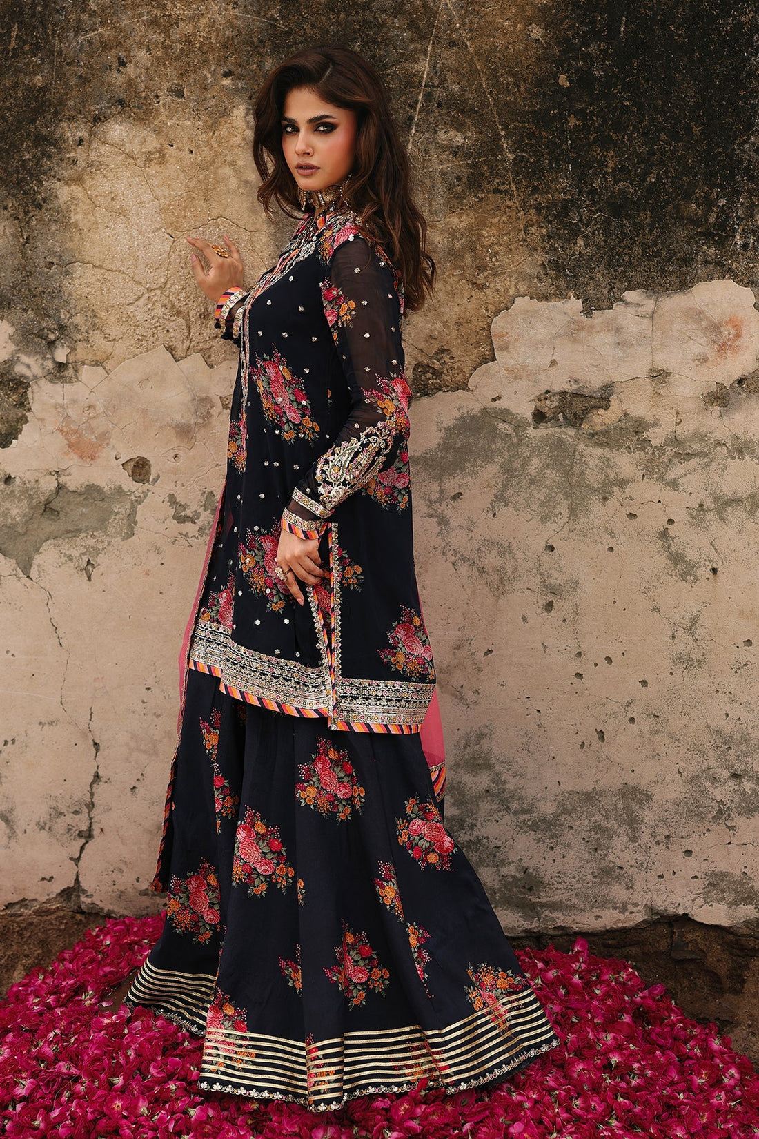 Charizma | Vasal Chiffon 25 | VSL25-29 B - by Libasekhas UK - Registered Vendor of : Charizma - 100% Original Designer Dress