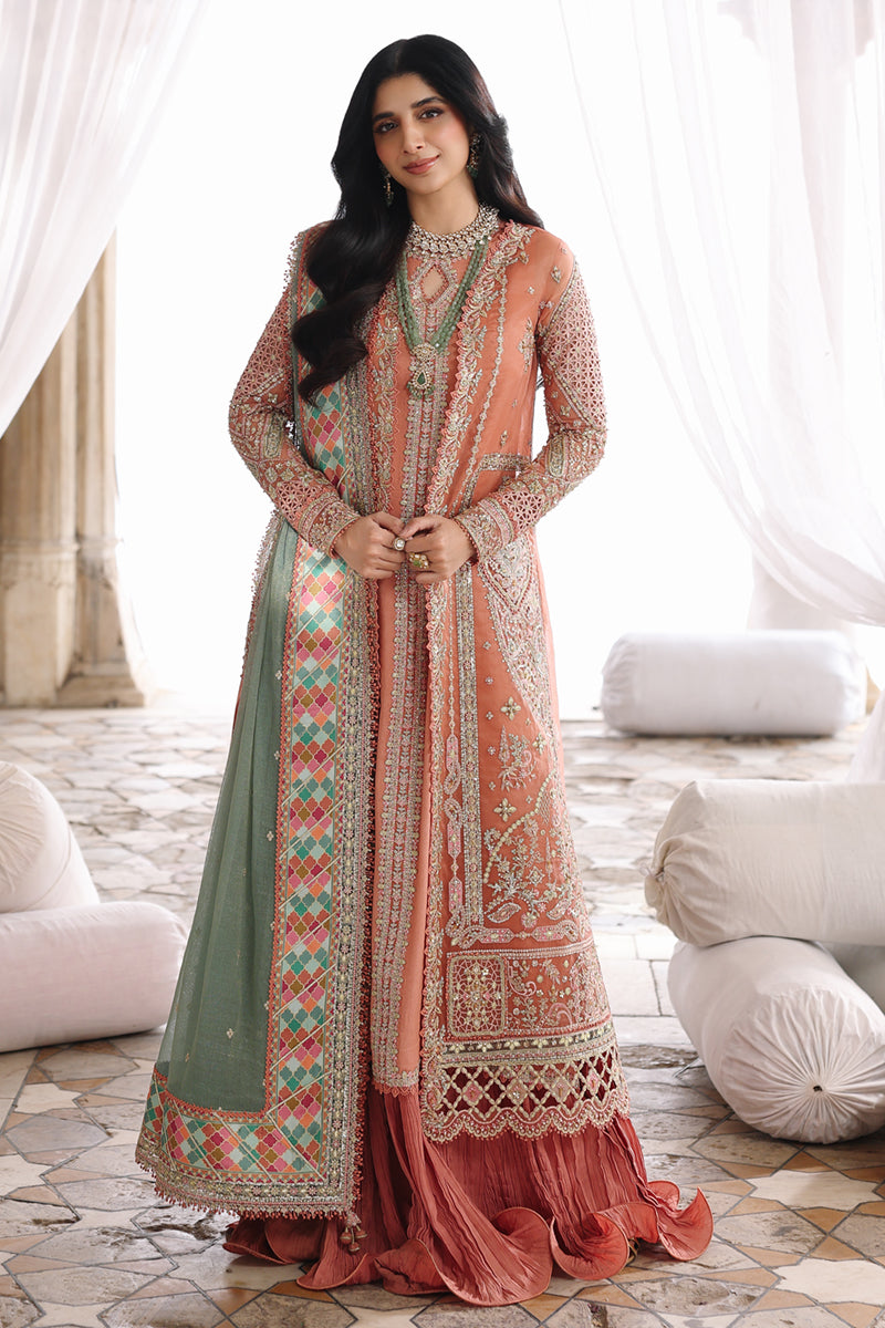 Qalamkar | Shadmaani Formals 25 | RH-04 ZEHRA - by Libasekhas UK - Registered Vendor of : Qalamkar - 100% Original Designer Dress