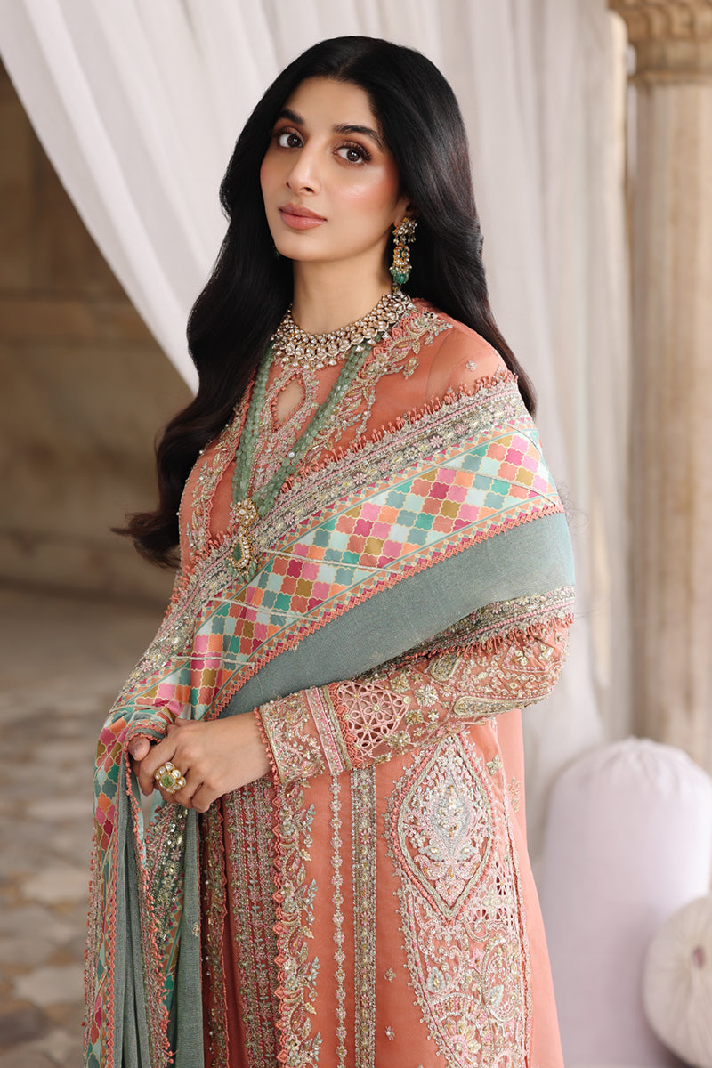 Qalamkar | Shadmaani Formals 25 | RH-04 ZEHRA - by Libasekhas UK - Registered Vendor of : Qalamkar - 100% Original Designer Dress