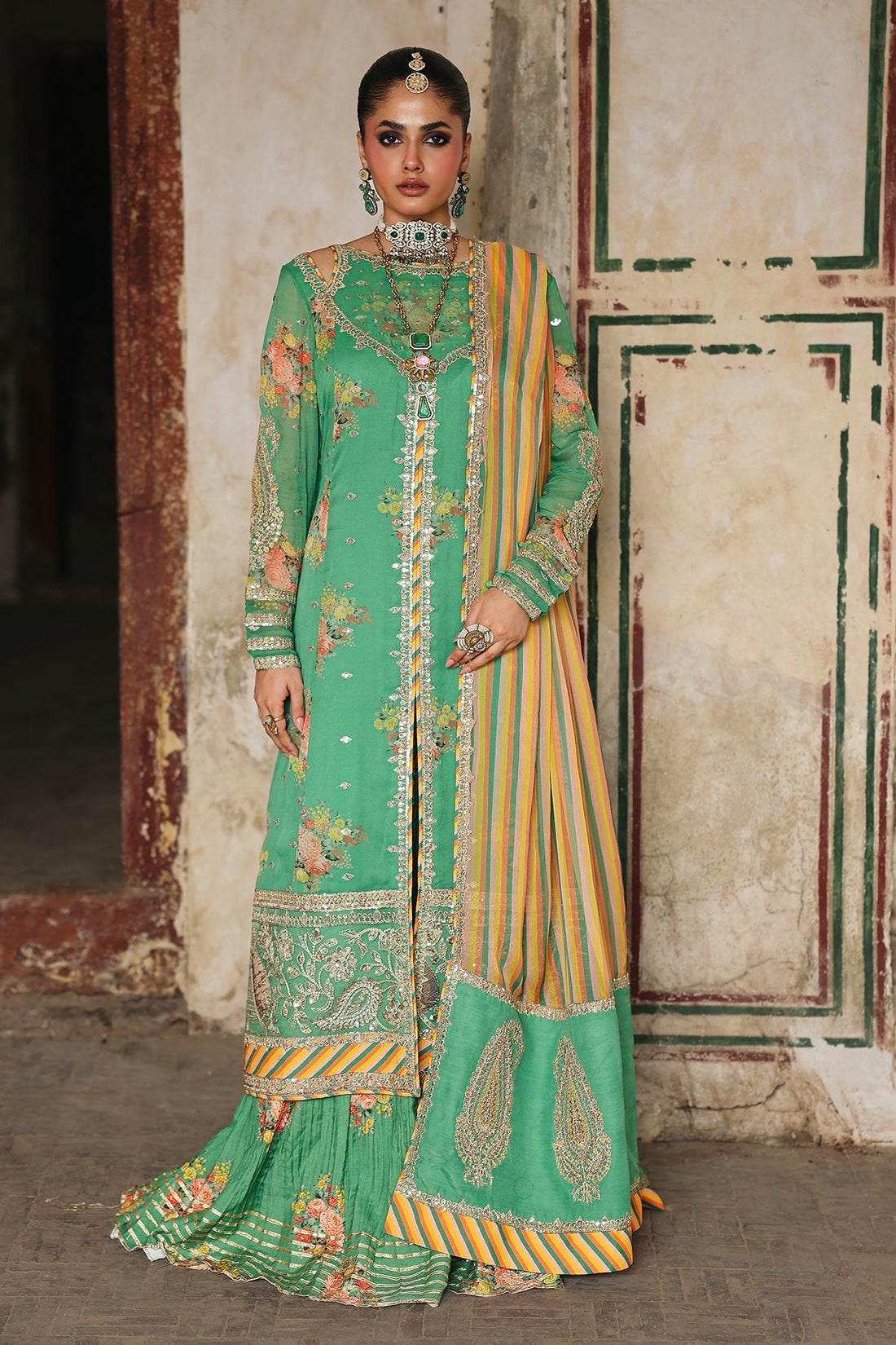 Charizma | Vasal Chiffon 25 | VSL25-28 A - by Libasekhas UK - Registered Vendor of : Charizma - 100% Original Designer Dress