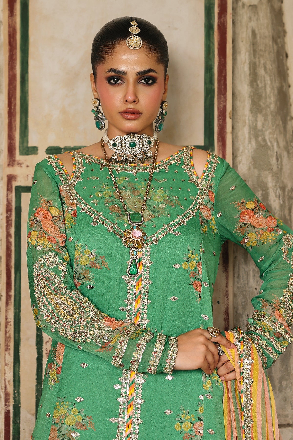 Charizma | Vasal Chiffon 25 | VSL25-28 A - by Libasekhas UK - Registered Vendor of : Charizma - 100% Original Designer Dress