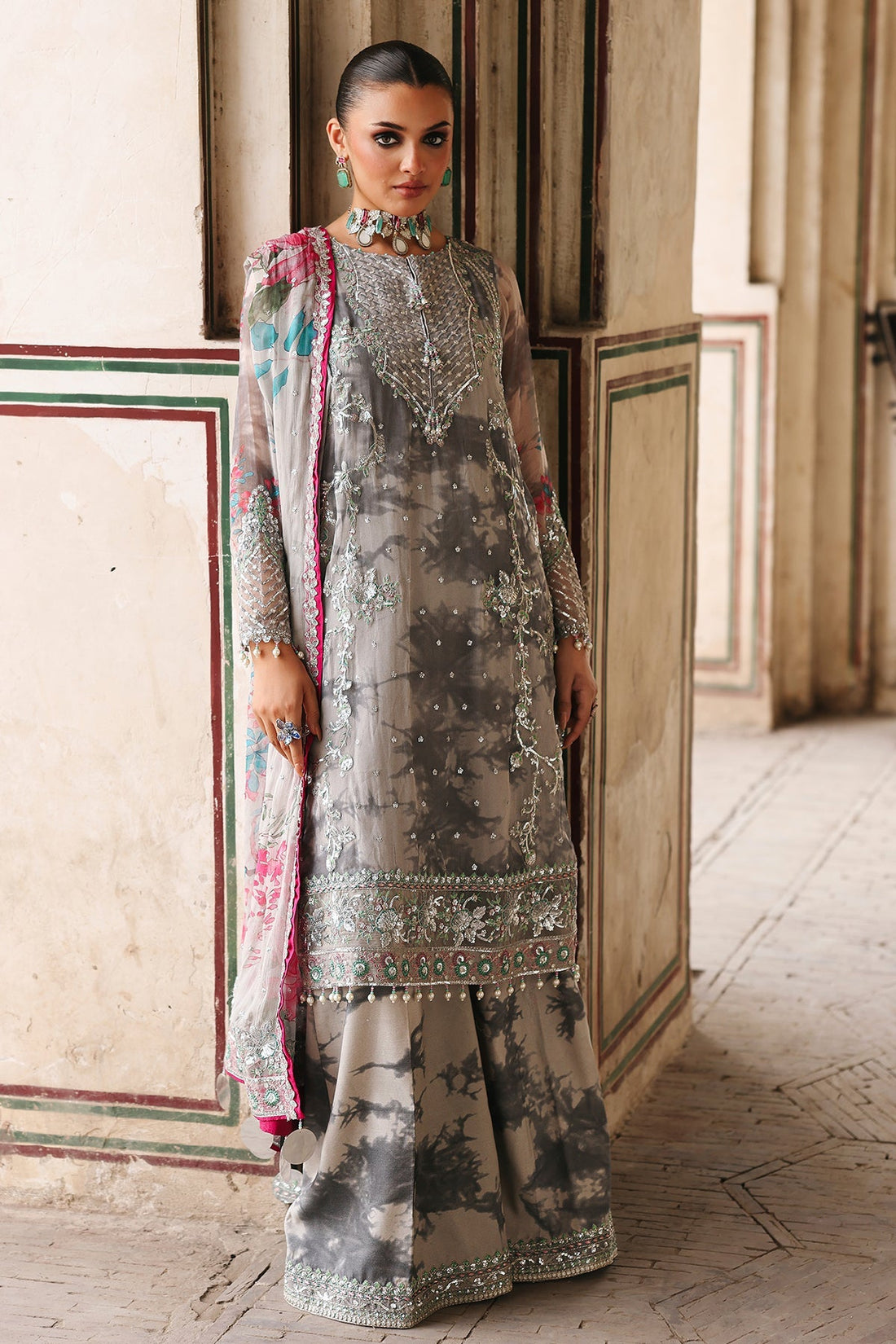 Charizma | Vasal Chiffon 25 | VSL25-27 F - by Libasekhas UK - Registered Vendor of : Charizma - 100% Original Designer Dress