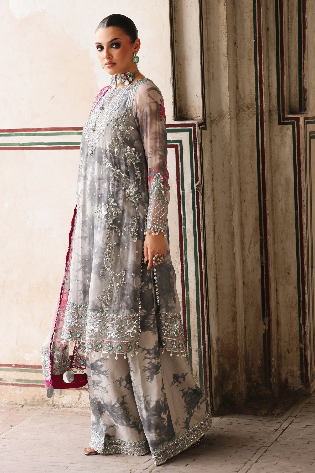 Charizma | Vasal Chiffon 25 | VSL25-27 F - by Libasekhas UK - Registered Vendor of : Charizma - 100% Original Designer Dress