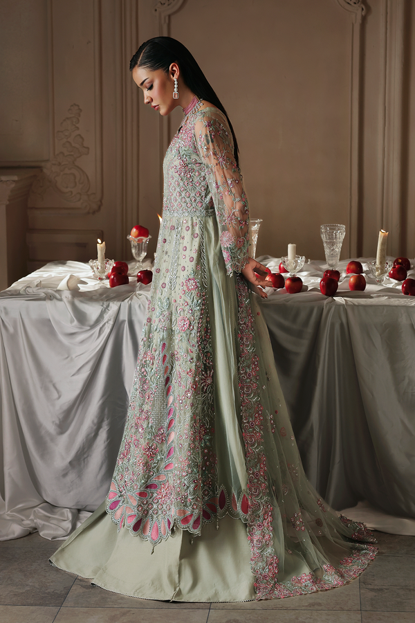 Rajbari | Sage Luxury Formals | Shizelle - by Libasekhas UK - Registered Vendor of : Rajbari - 100% Original Designer Dress
