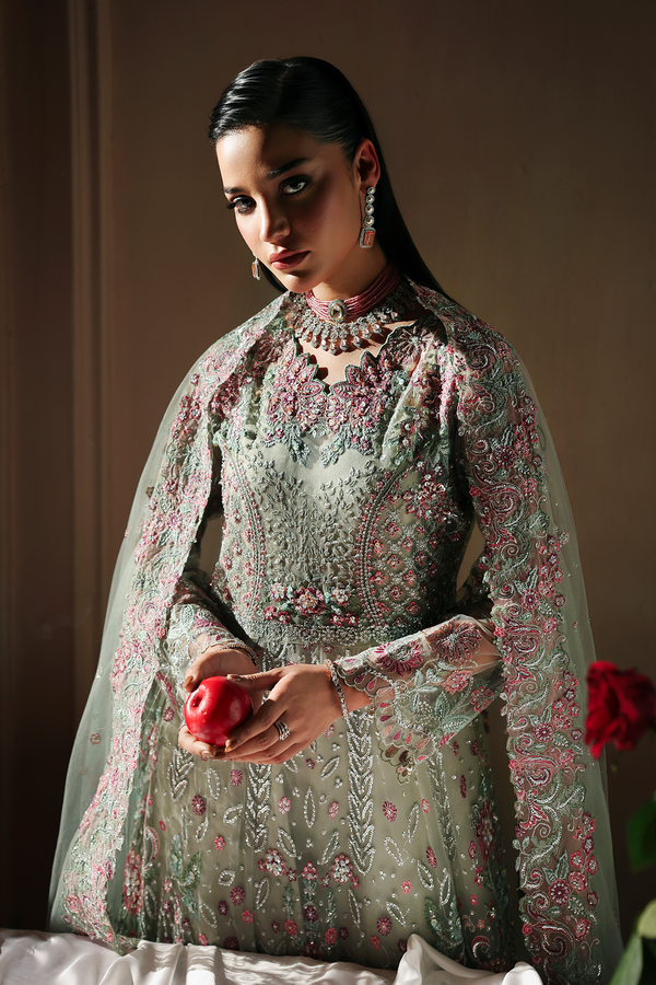 Rajbari | Sage Luxury Formals | Shizelle - by Libasekhas UK - Registered Vendor of : Rajbari - 100% Original Designer Dress