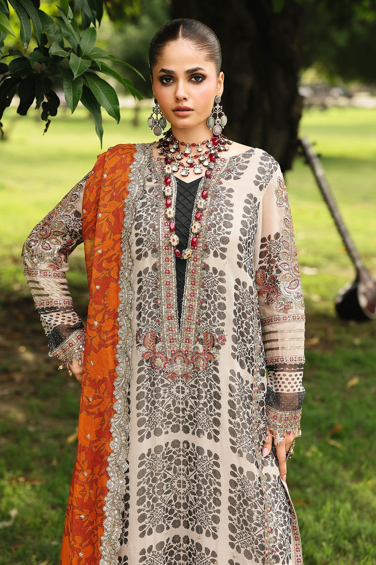 Charizma | Vasal Chiffon 25 | SL25-30 E - by Libasekhas UK - Registered Vendor of : Charizma - 100% Original Designer Dress