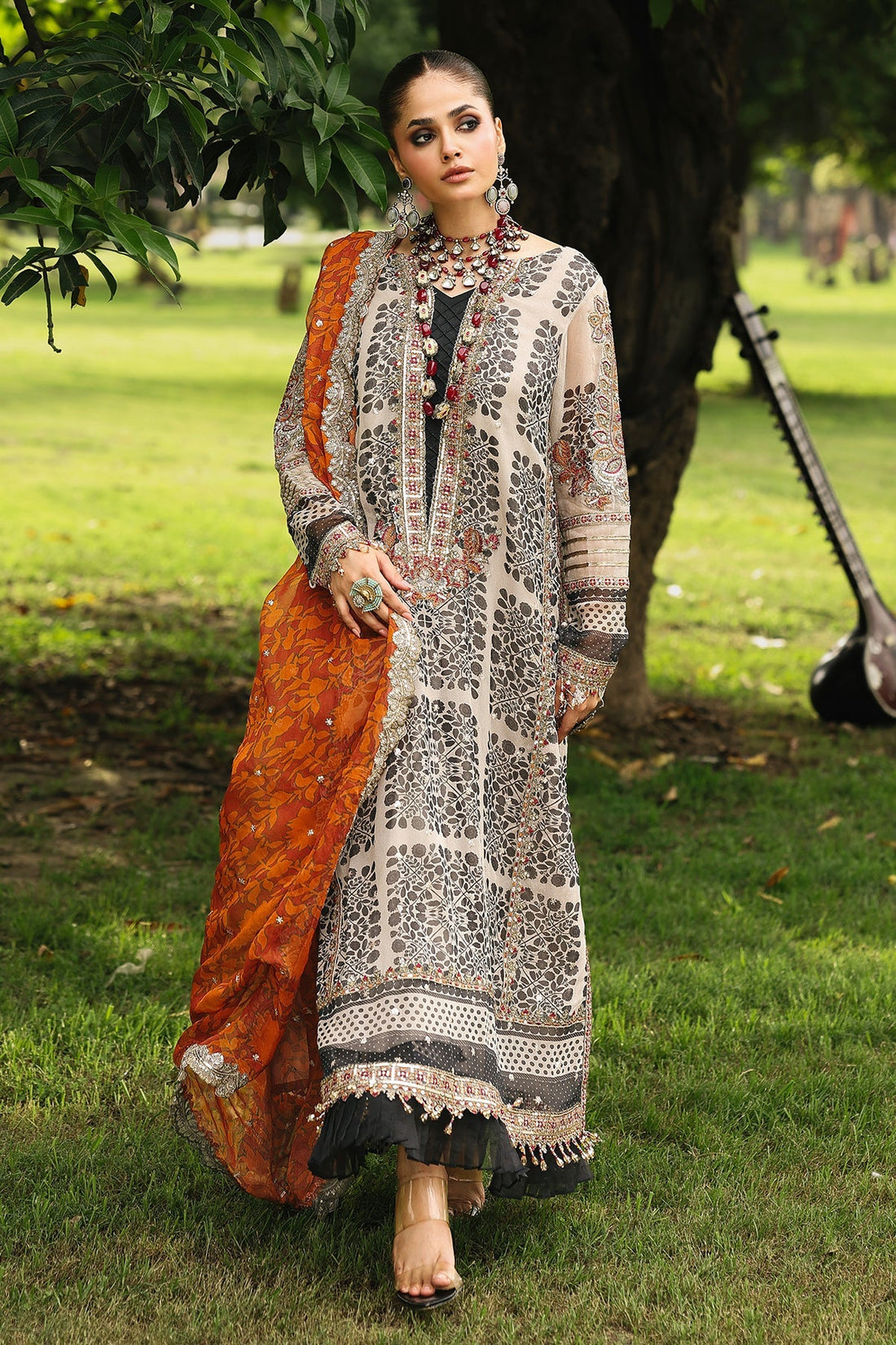 Charizma | Vasal Chiffon 25 | SL25-30 E - by Libasekhas UK - Registered Vendor of : Charizma - 100% Original Designer Dress