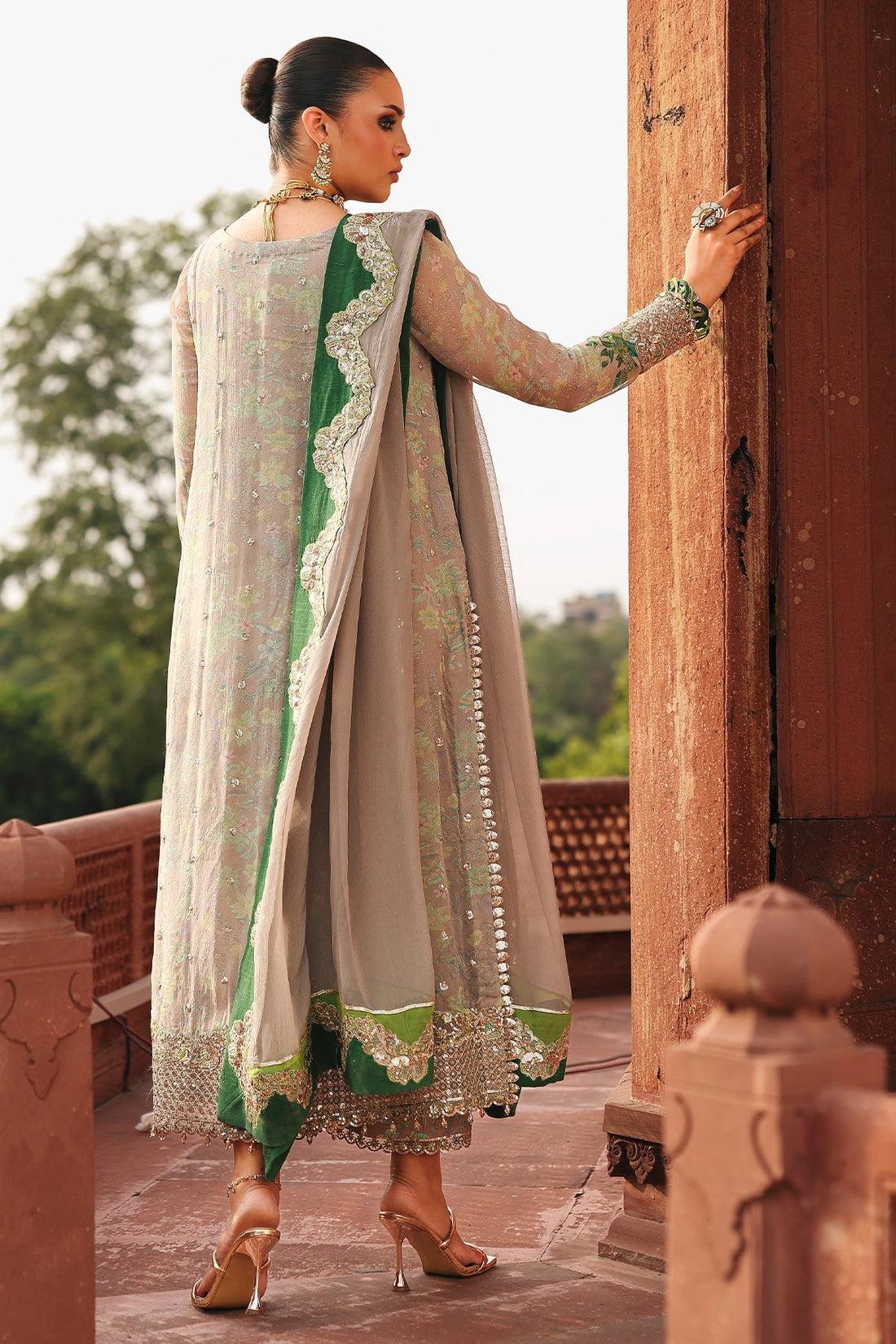Charizma | Vasal Chiffon 25 | VSL25-23 D - by Libasekhas UK - Registered Vendor of : Charizma - 100% Original Designer Dress