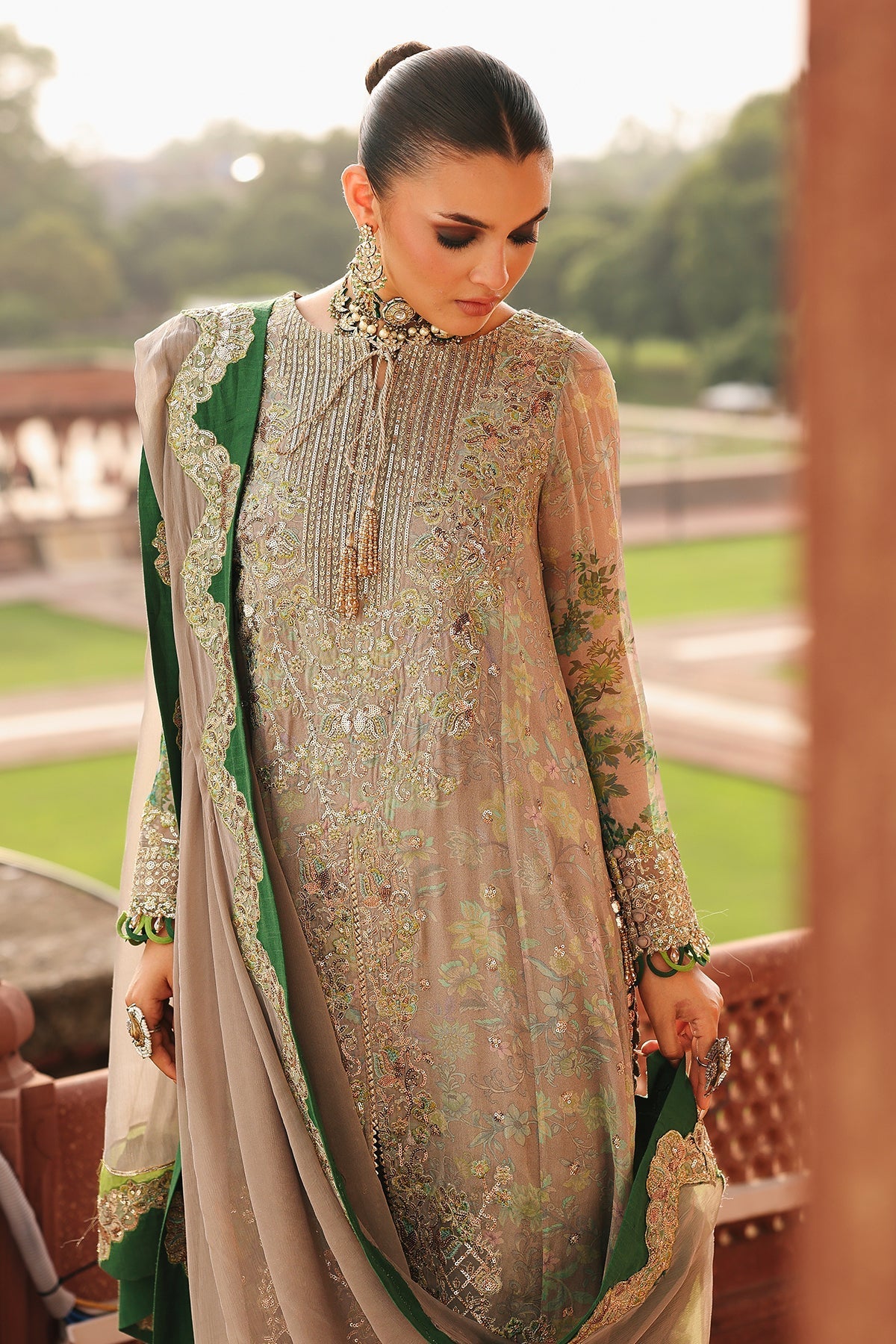 Charizma | Vasal Chiffon 25 | VSL25-23 D - by Libasekhas UK - Registered Vendor of : Charizma - 100% Original Designer Dress
