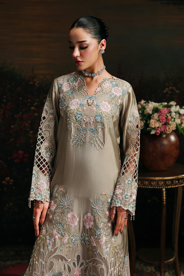 Rajbari | Sage Luxury Formals | Isla - by Libasekhas UK - Registered Vendor of : Rajbari - 100% Original Designer Dress