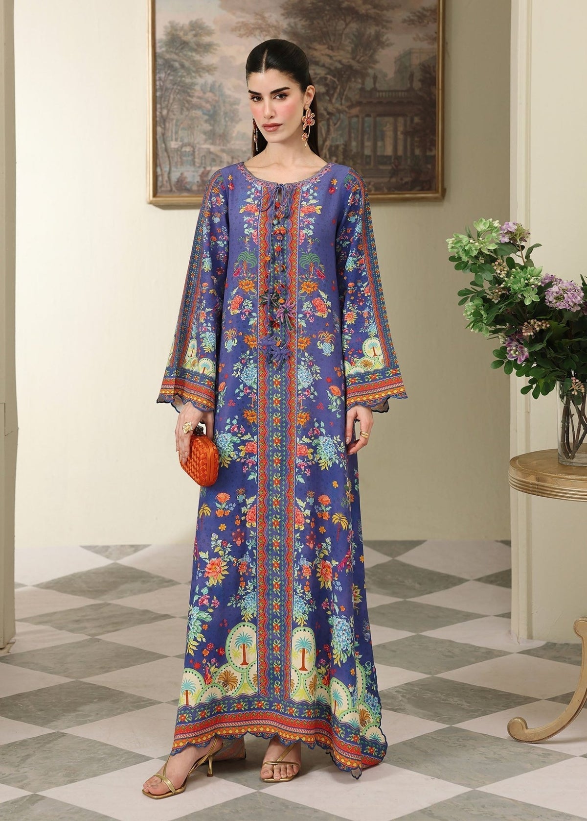 Kanwal Malik | Sorelle Luxe Silk 26 | Noire - by Libasekhas UK - Registered Vendor of : Kanwal Malik - 100% Original Designer Dress