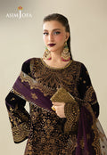 Asim Jofa | Makhmal Velvet 25 | AJULM-02 - by Libasekhas UK - Registered Vendor of : Asim Jofa - 100% Original Designer Dress