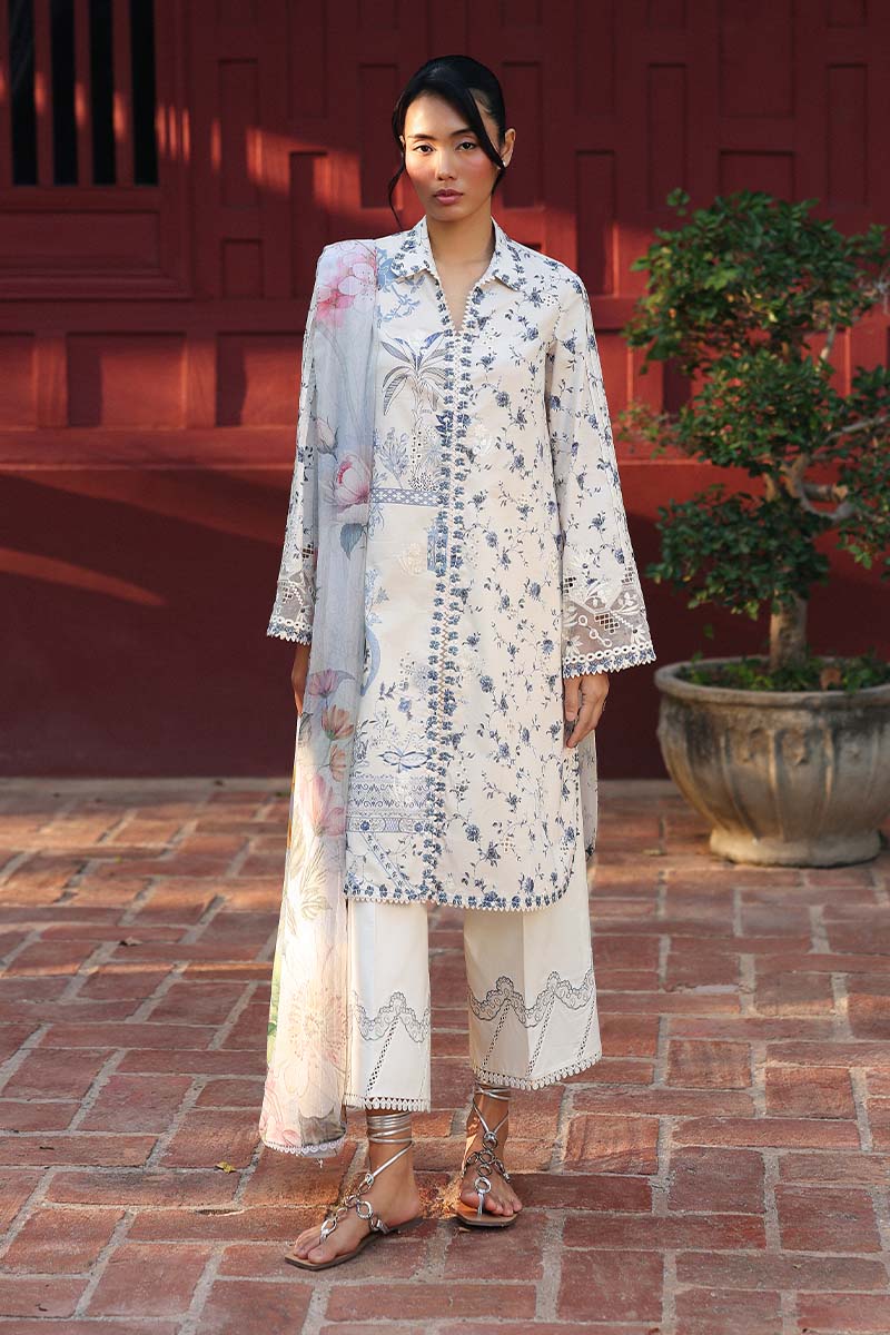 Qalamkar | Q Prints 26 | AX-08 (A) AERIN - by Libasekhas UK - Registered Vendor of : Qalamkar - 100% Original Designer Dress