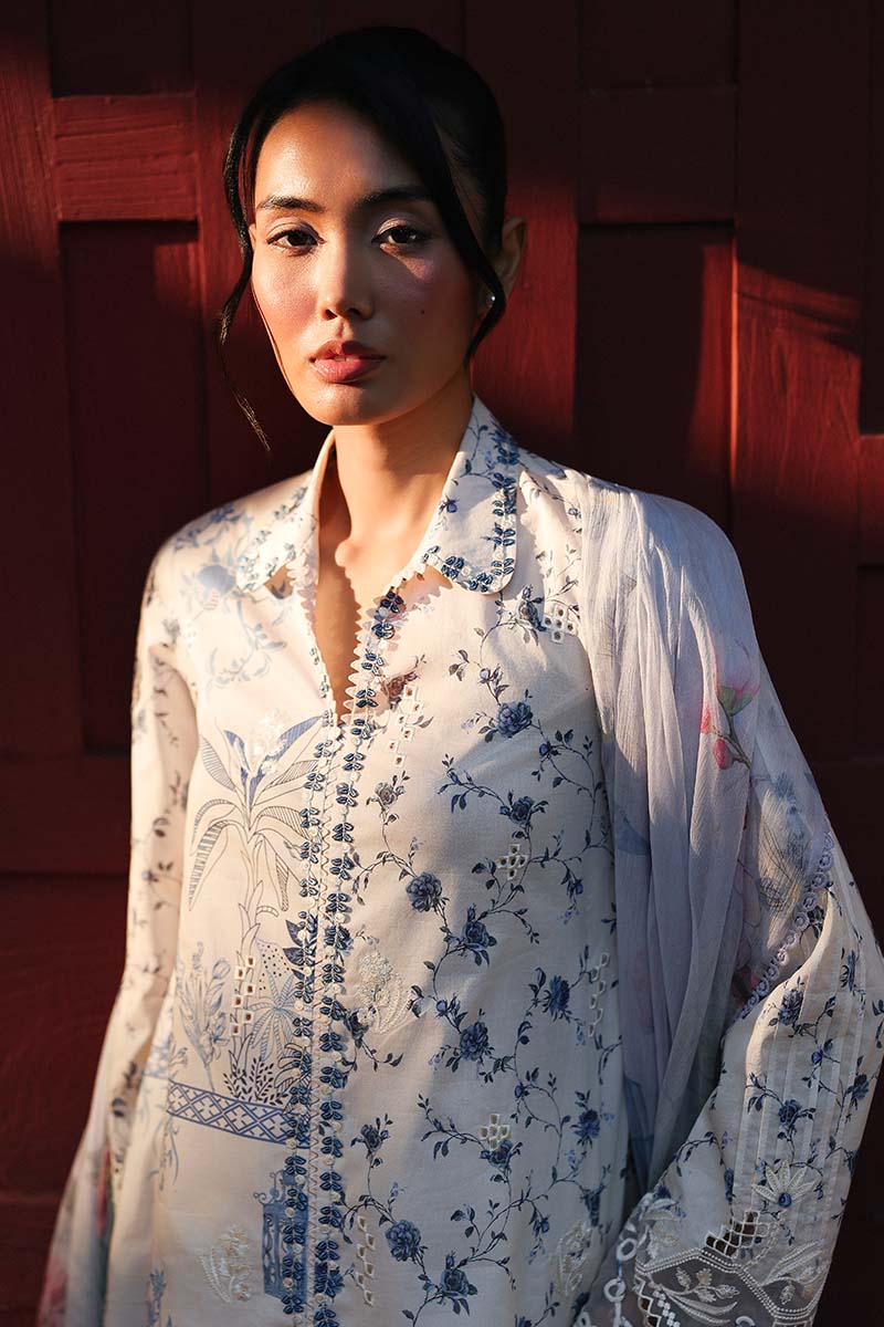 Qalamkar | Q Prints 26 | AX-08 (A) AERIN - by Libasekhas UK - Registered Vendor of : Qalamkar - 100% Original Designer Dress