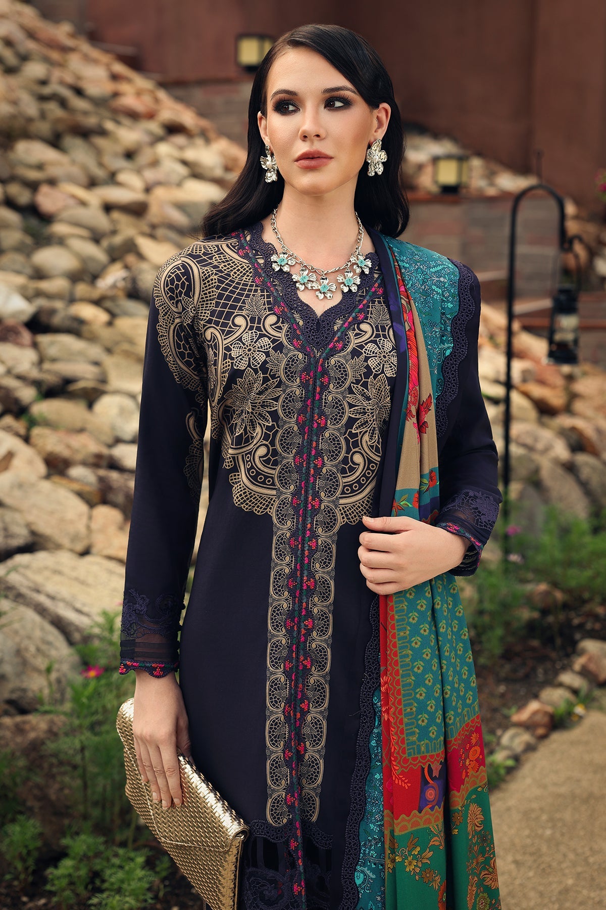 Charizma | Combination Linen 26 | CCW7-13 - by Libasekhas UK - Registered Vendor of : Charizma - 100% Original Designer Dress
