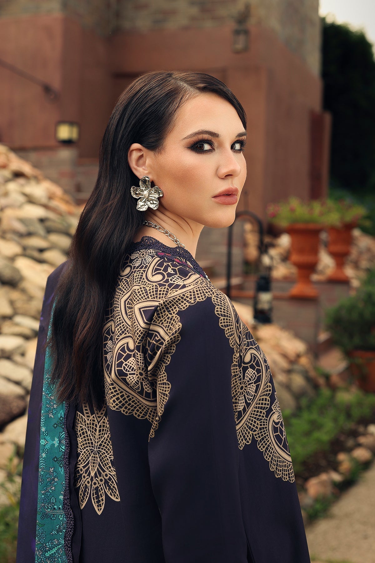 Charizma | Combination Linen 26 | CCW7-13 - by Libasekhas UK - Registered Vendor of : Charizma - 100% Original Designer Dress
