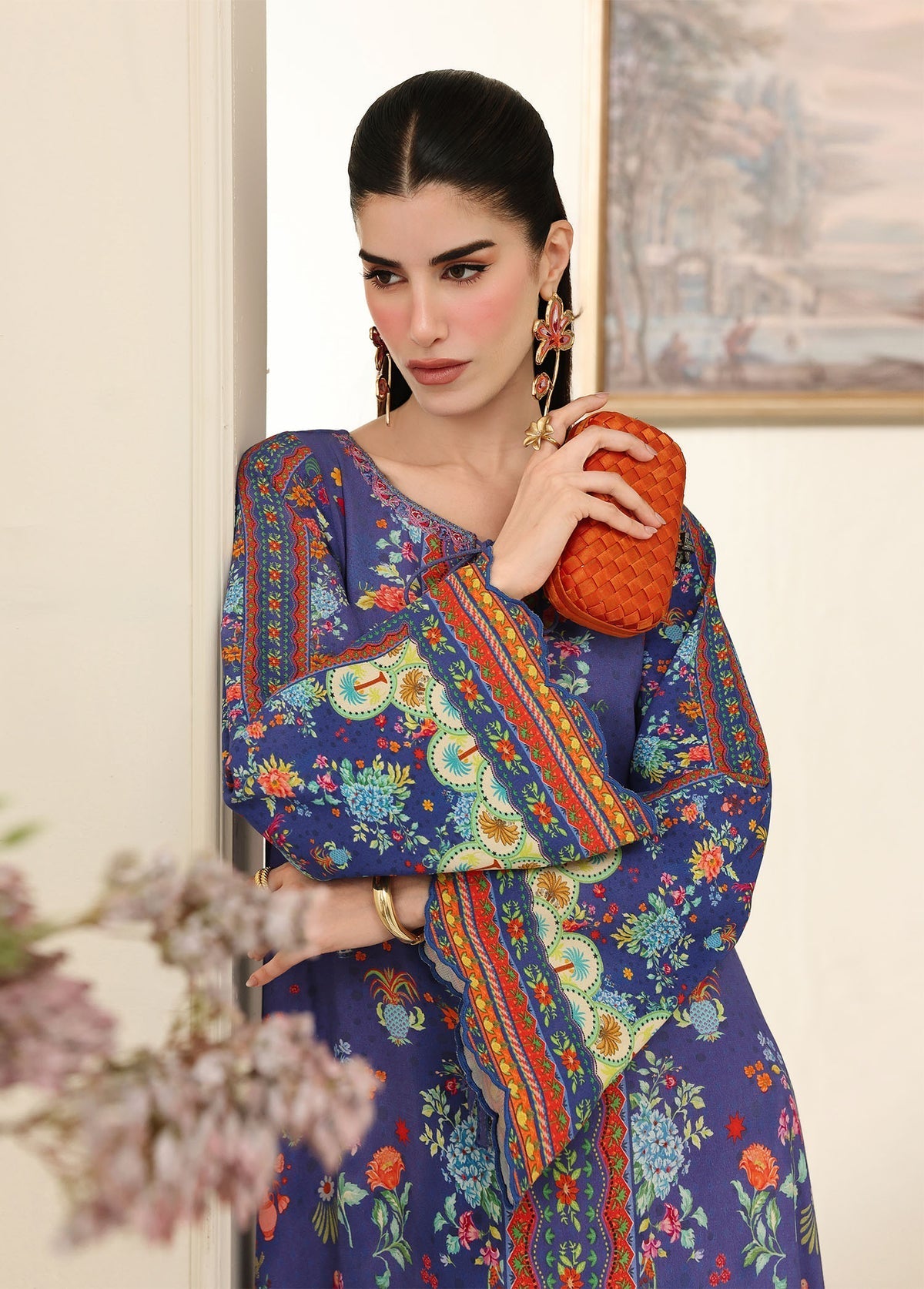 Kanwal Malik | Sorelle Luxe Silk 26 | Noire - by Libasekhas UK - Registered Vendor of : Kanwal Malik - 100% Original Designer Dress