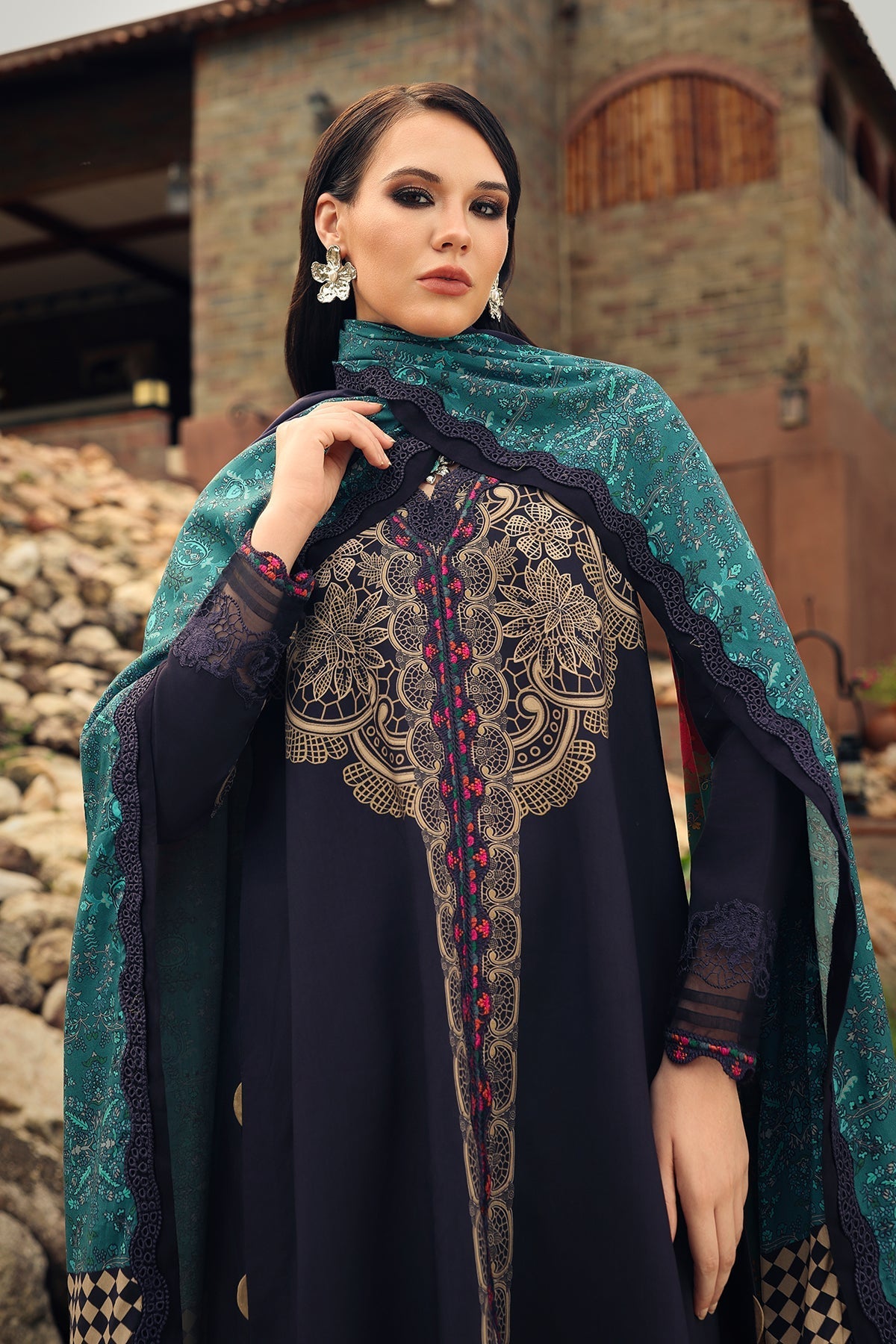Charizma | Combination Linen 26 | CCW7-13 - by Libasekhas UK - Registered Vendor of : Charizma - 100% Original Designer Dress
