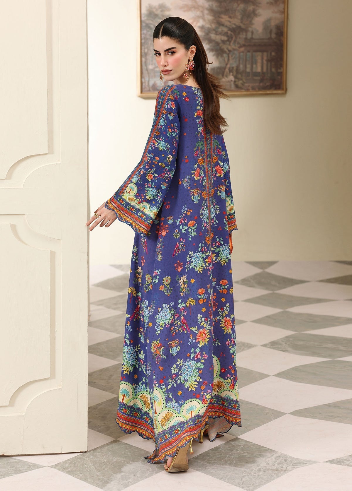 Kanwal Malik | Sorelle Luxe Silk 26 | Noire - by Libasekhas UK - Registered Vendor of : Kanwal Malik - 100% Original Designer Dress