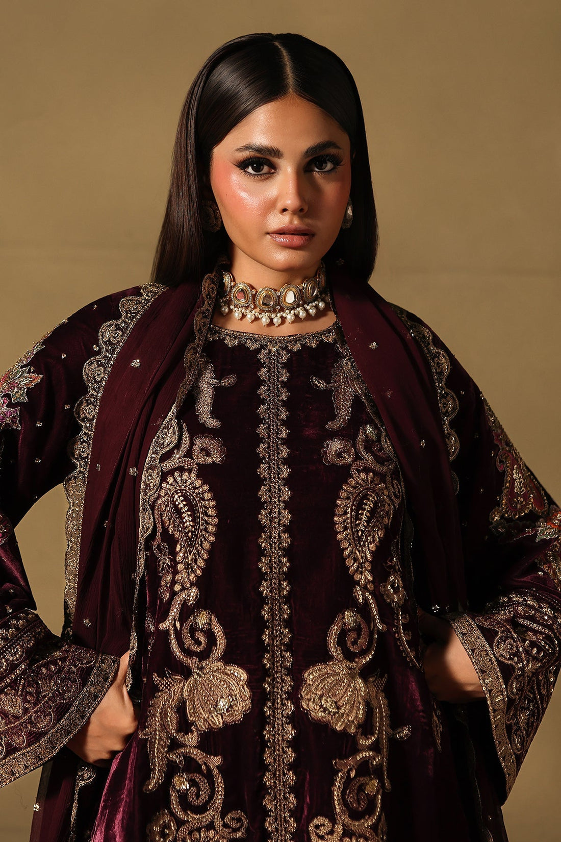 Charizma | Signora Velvet 25 | CVT5-06 - by Libasekhas UK - Registered Vendor of : Charizma - 100% Original Designer Dress