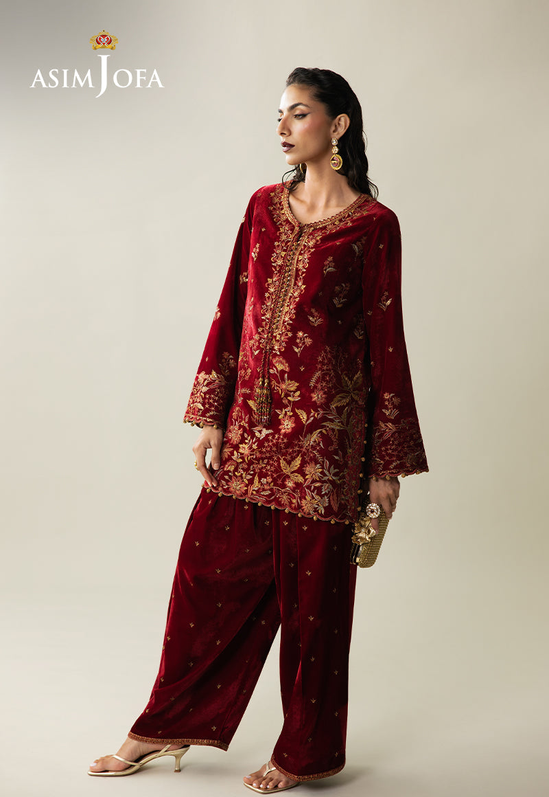 Asim Jofa | Makhmal Velvet 25 | AJULM-05 - by Libasekhas UK - Registered Vendor of : Asim jofa - 100% Original Designer Dress