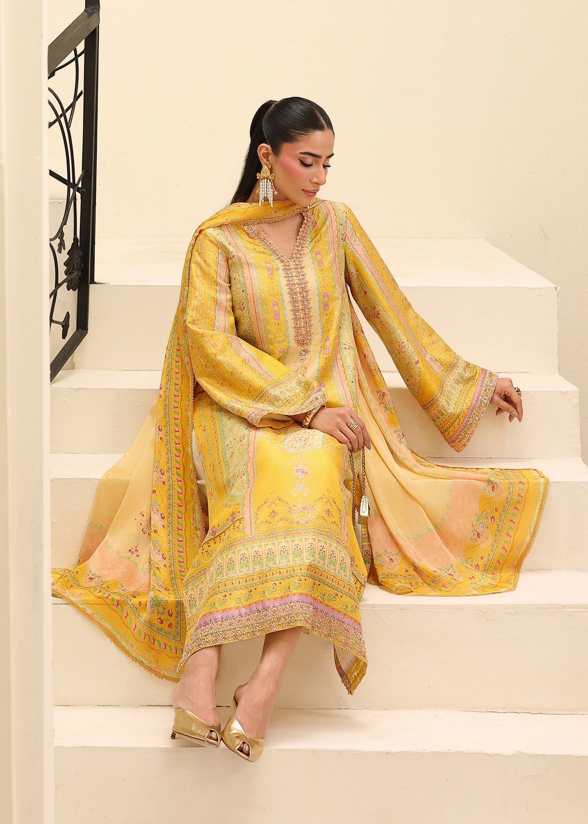 Kanwal Malik | Sorelle Luxe Silk 26 | Caprina - by Libasekhas UK - Registered Vendor of : Kanwal Malik - 100% Original Designer Dress