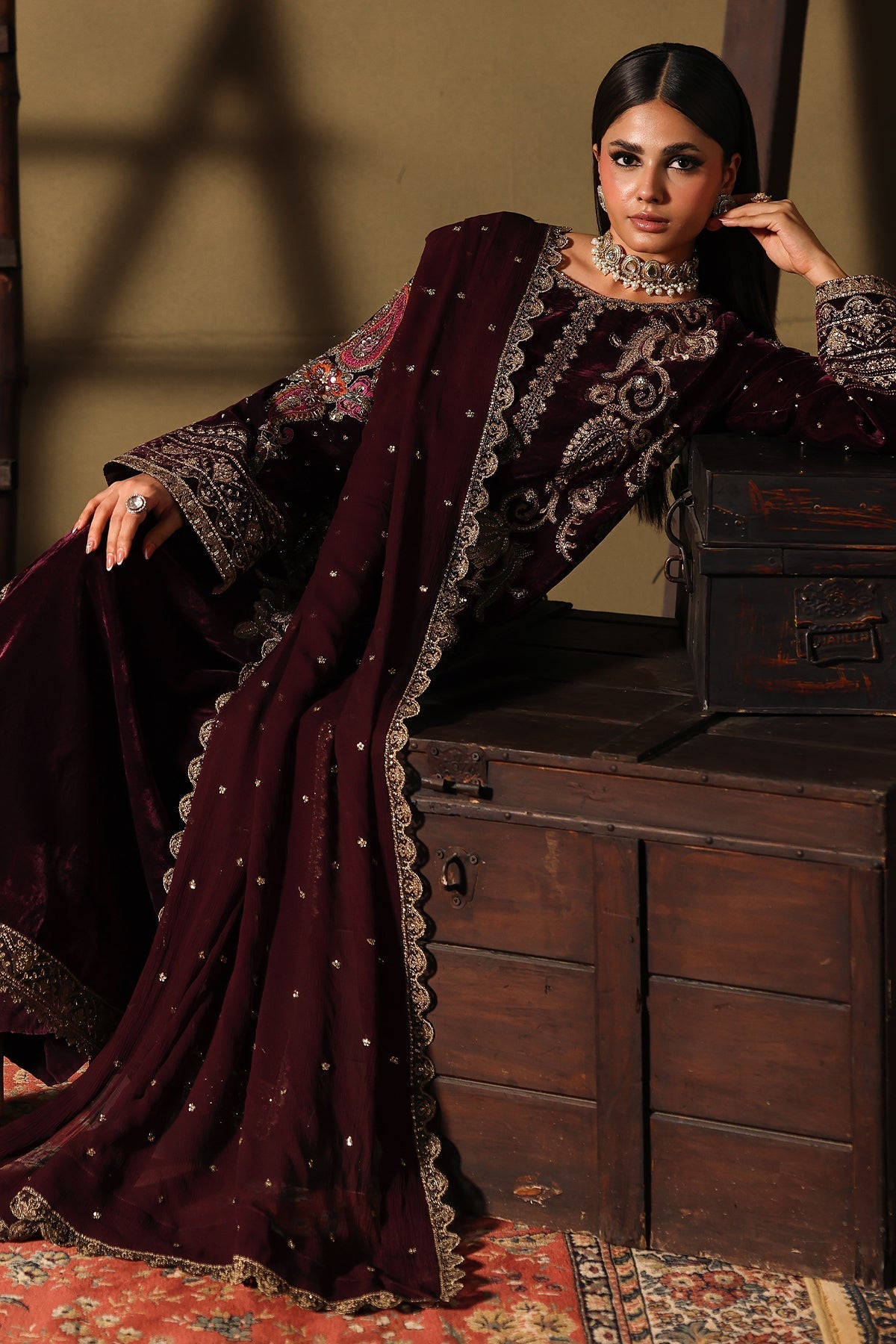 Charizma | Signora Velvet 25 | CVT5-06 - by Libasekhas UK - Registered Vendor of : Charizma - 100% Original Designer Dress