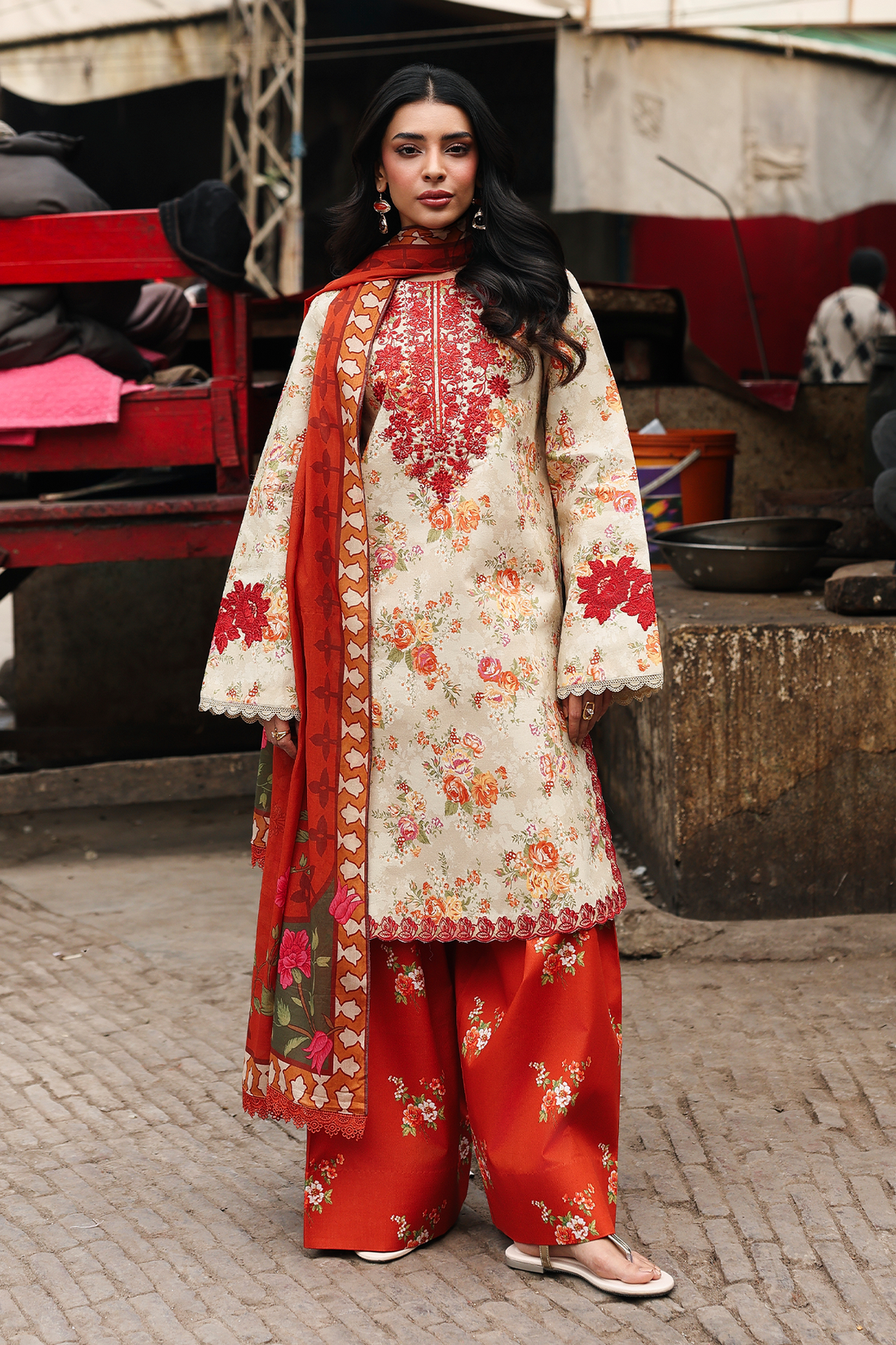 Rajbari | Nissa Floral Symphony | Vol. II | 01 - by Libasekhas - Registered Vendor of : Rajbari - 100% Original Designer Dress