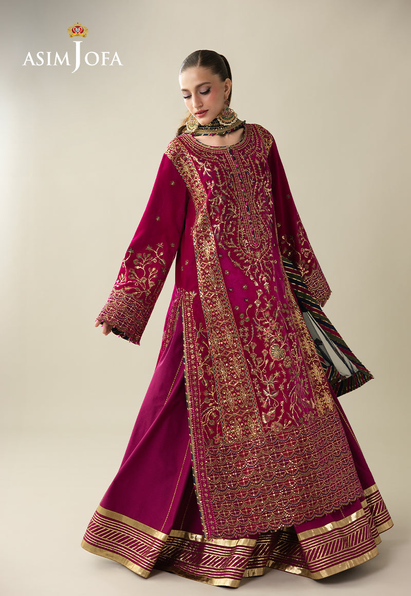 Asim Jofa | Makhmal Velvet 25 | AJULM-03 - by Libasekhas UK - Registered Vendor of : Asim jofa - 100% Original Designer Dress