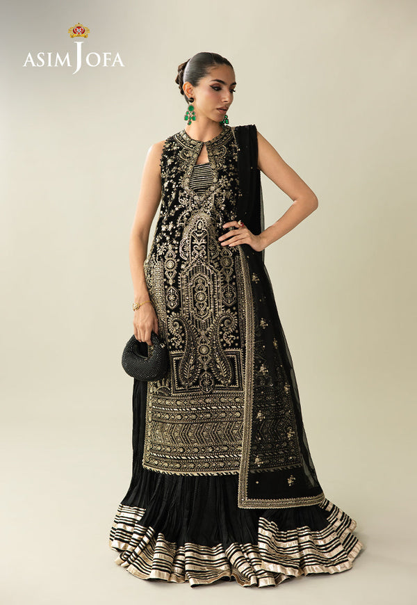 Asim Jofa | Makhmal Velvet 25 | AJULM-01 - by Libasekhas UK - Registered Vendor of : Asim Jofa - 100% Original Designer Dress