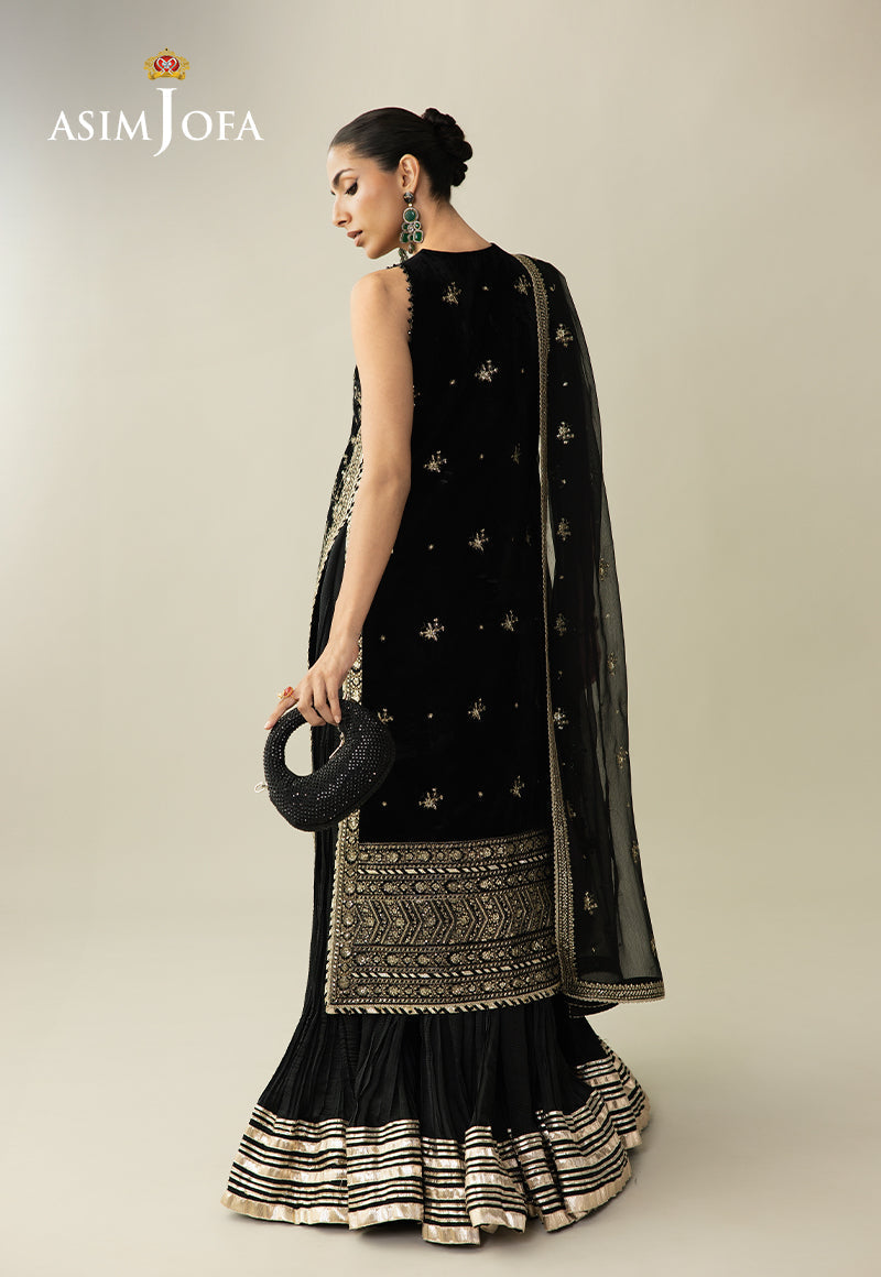 Asim Jofa | Makhmal Velvet 25 | AJULM-01 - by Libasekhas UK - Registered Vendor of : Asim Jofa - 100% Original Designer Dress