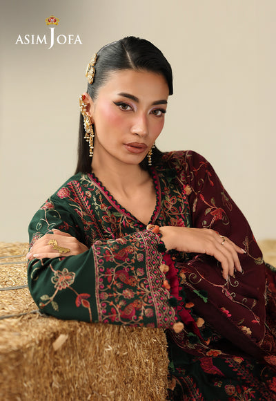 Asim Jofa | Kashmiri Collection 25 | AJULK-04 - by Libasekhas UK - Registered Vendor of : Asim Jofa - 100% Original Designer Dress