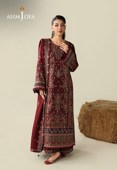 Asim Jofa | Kashmiri Collection 25 | AJULK-08 - by Libasekhas UK - Registered Vendor of : Asim Jofa - 100% Original Designer Dress