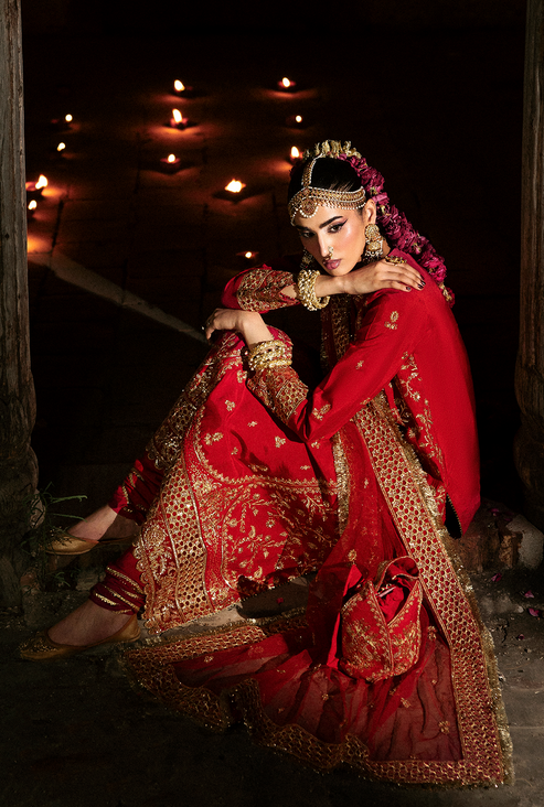 Saad Shaikh | Singhar Premium Silk 25 | PASHМА - by Libasekhas UK - Registered Vendor of : Saad Shaikh - 100% Original Designer Dress