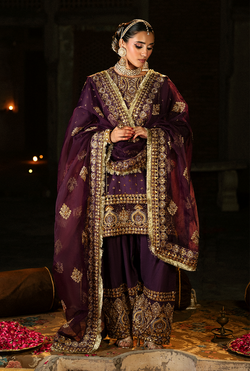 Saad Shaikh | Singhar Premium Silk 25 | ARJUMAAND - by Libasekhas UK - Registered Vendor of : Saad Shaikh - 100% Original Designer Dress