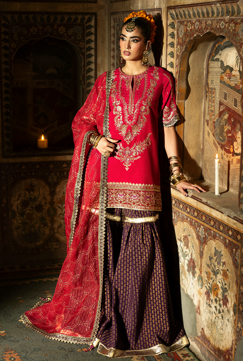 Saad Shaikh | Singhar Premium Silk 25 | GULRUKH - by Libasekhas UK - Registered Vendor of : Saad Shaikh - 100% Original Designer Dress