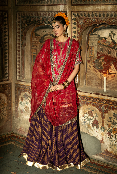 Saad Shaikh | Singhar Premium Silk 25 | GULRUKH - by Libasekhas UK - Registered Vendor of : Saad Shaikh - 100% Original Designer Dress