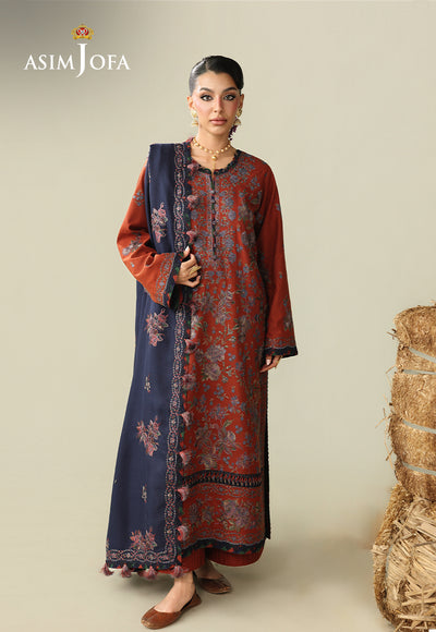 Asim Jofa | Kashmiri Collection 25 | AJULK-02 - by Libasekhas UK - Registered Vendor of : Asim Jofa - 100% Original Designer Dress