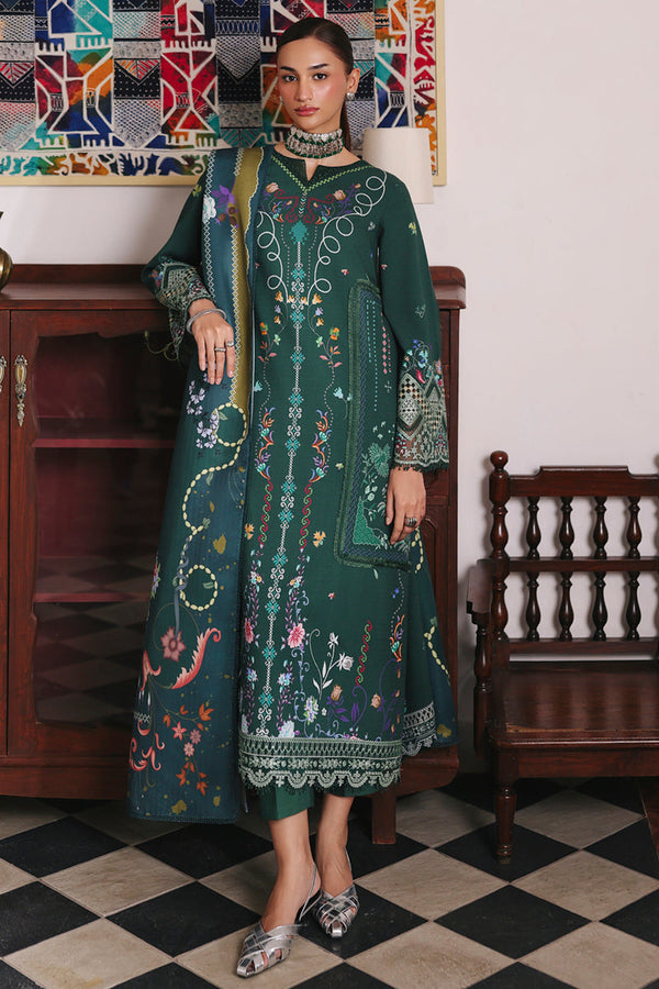 Qalamkar | QPrints Winter 25 | QW-06 (A) KARLA - by Libasekhas UK - Registered Vendor of : Qalamkar - 100% Original Designer Dress
